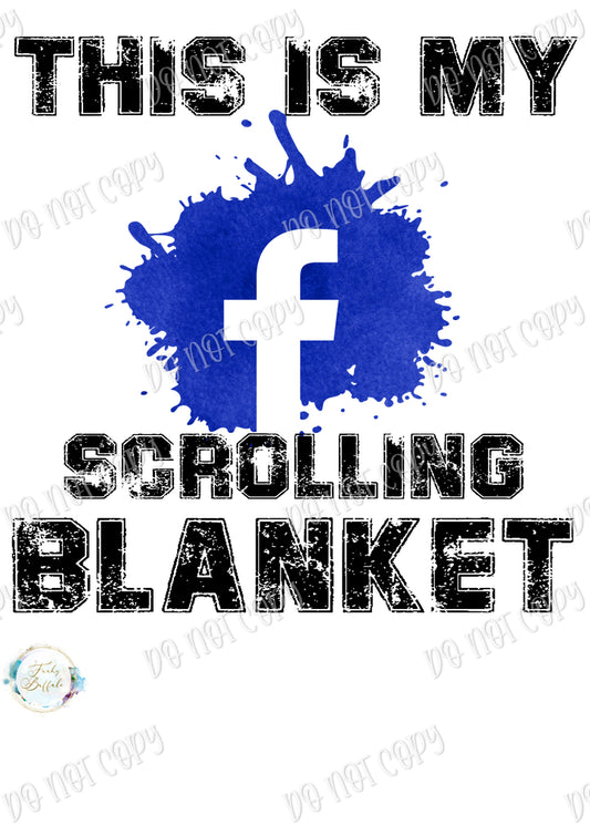 Facebook Scrolling Blanket Sublimation