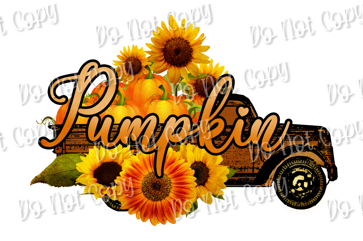 Fall Sunflower Truck sub