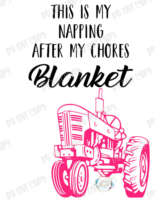 Farmer Blanket Pink Sublimation