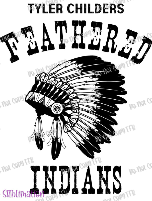 Feathered Indians Sublimation Print