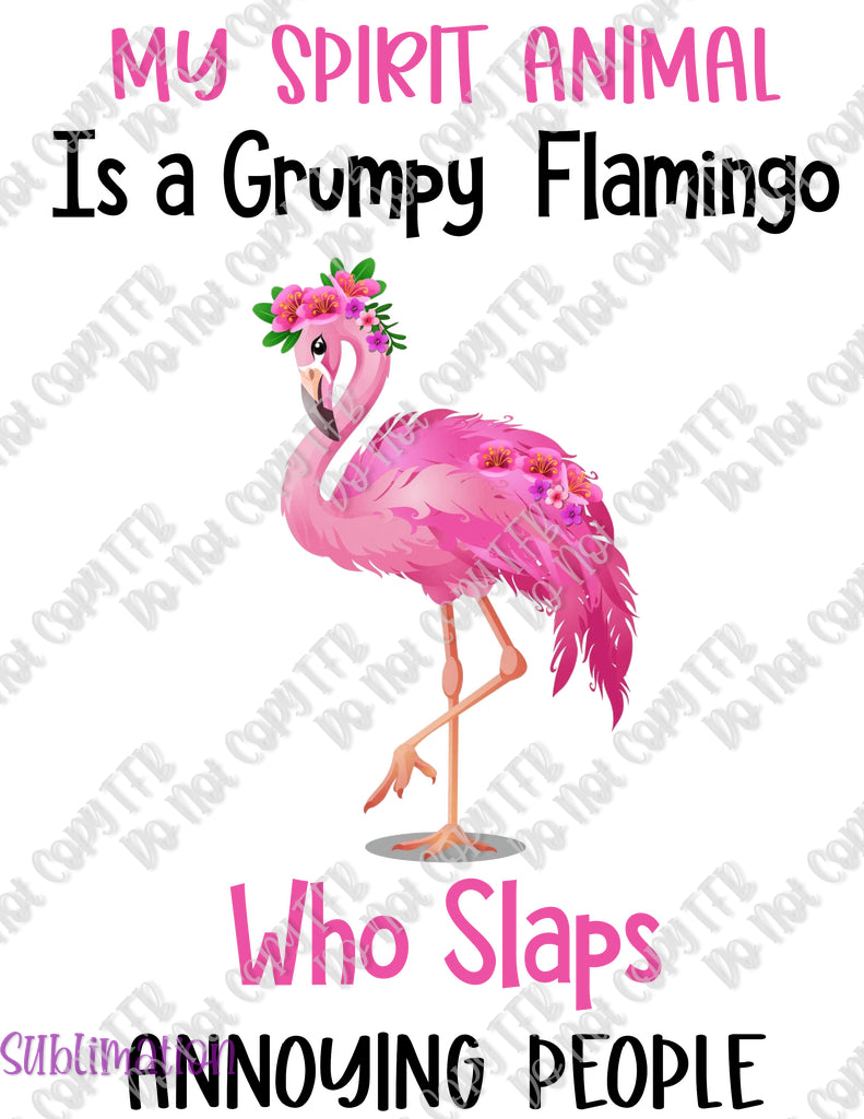 Flamingo Spirit Animal Sublimation