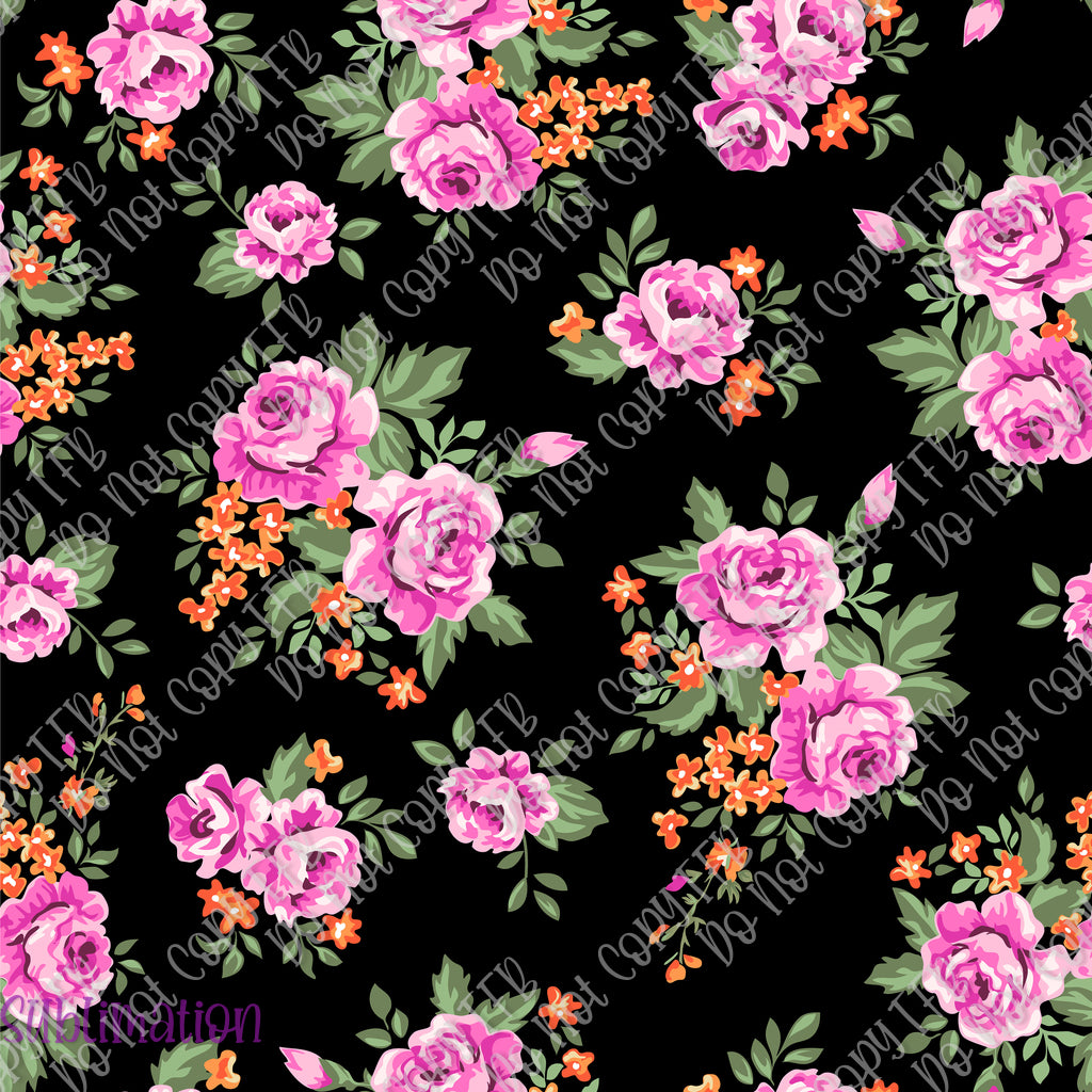 Floral Full Sheet Sublimation