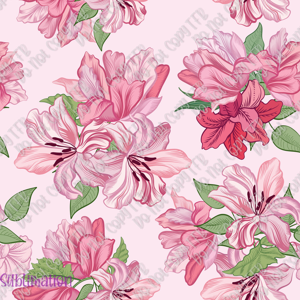 Floral Full Sheet Sublimation