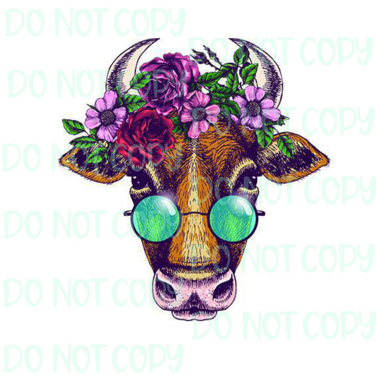 Floral Cow