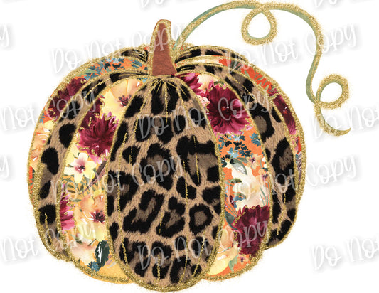 Floral Leopard Pumpkin Sub