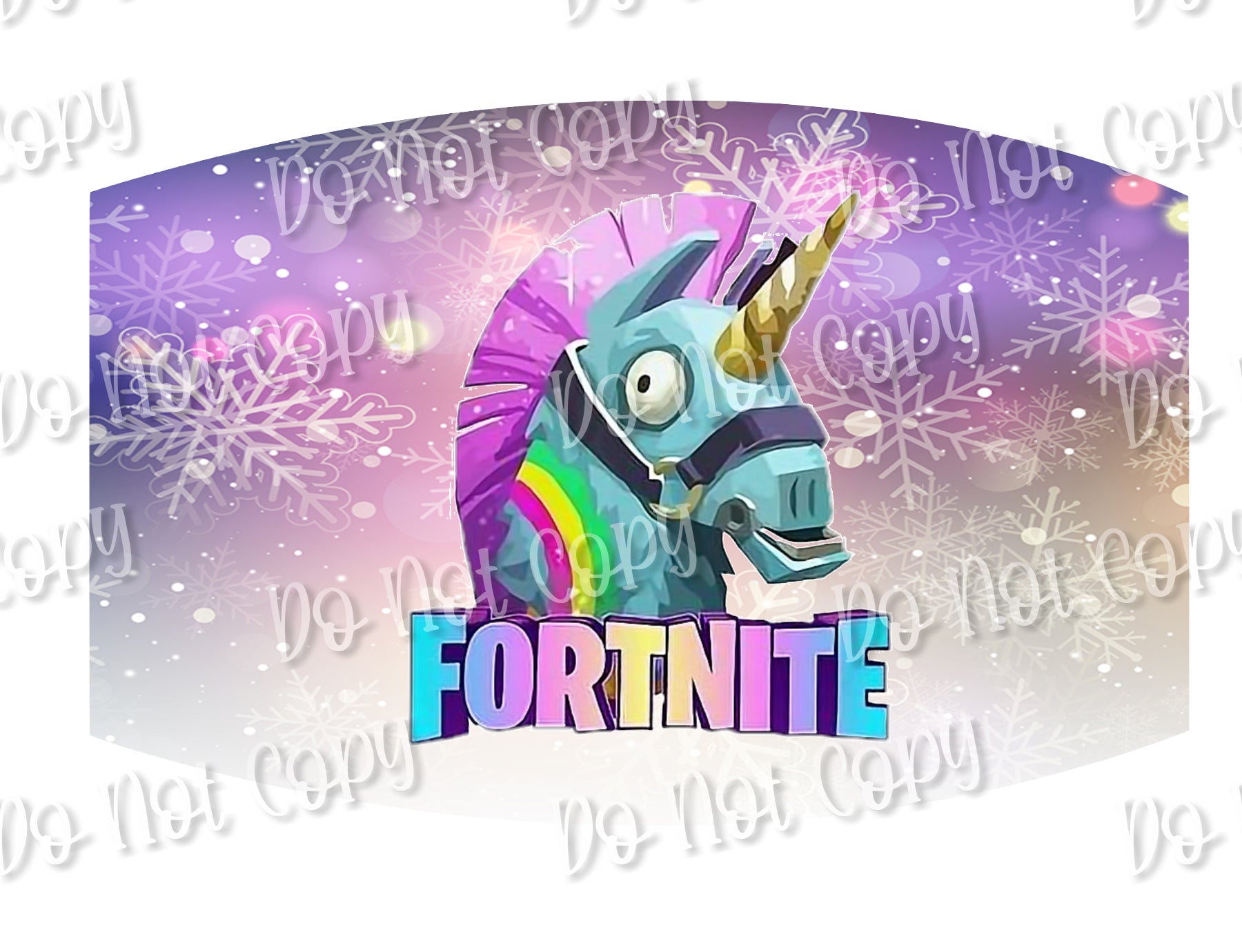 Fortnite Pinata Sublimation mask Funky Buffalo Designs