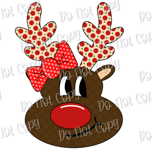 Girl Reindeer Sublimation