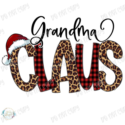 Grandma Claus Sublimation