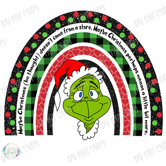 Grinch Rainbow Sublimation