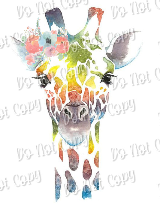 Giraffe Watercolor Sublimation
