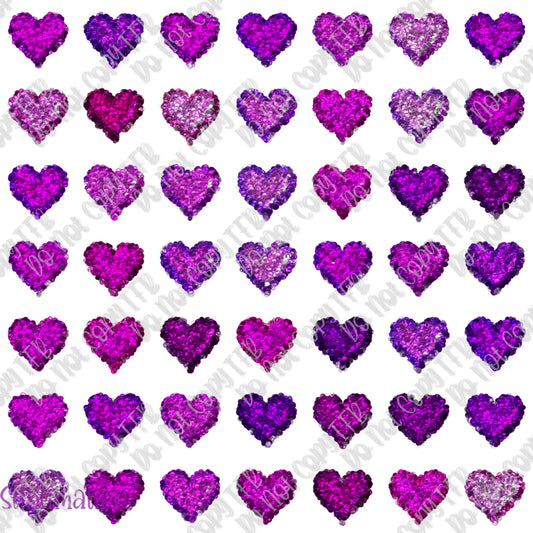 Glitter Shiny Hearts 4 Seamless sub