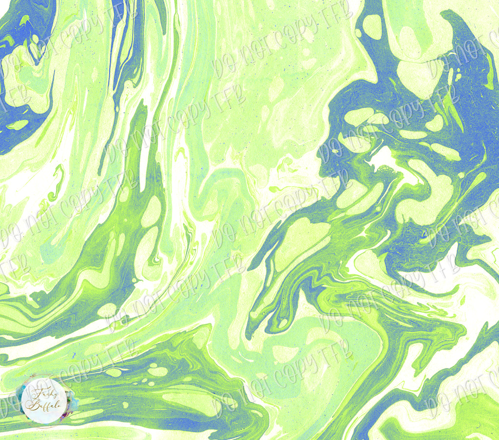 Green Marble 20oz Skinny Straight Sublimation