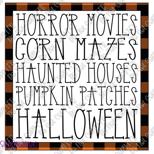 Halloween Corn Mazes Sublimation