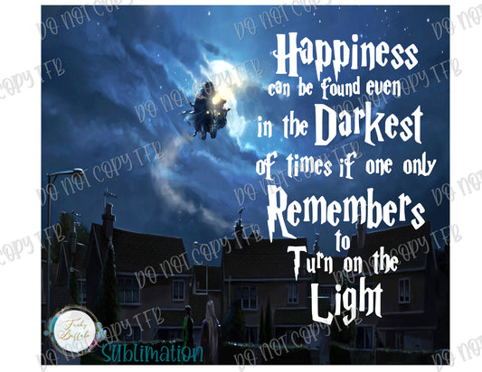 Harry Potter Light in the Darkeness Tumbler Sublimation Prints