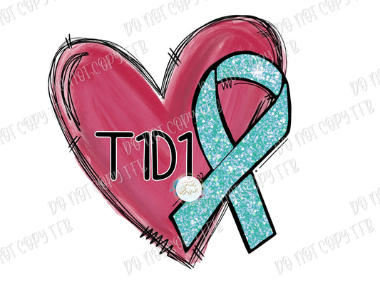 Heart T1D Sublimation