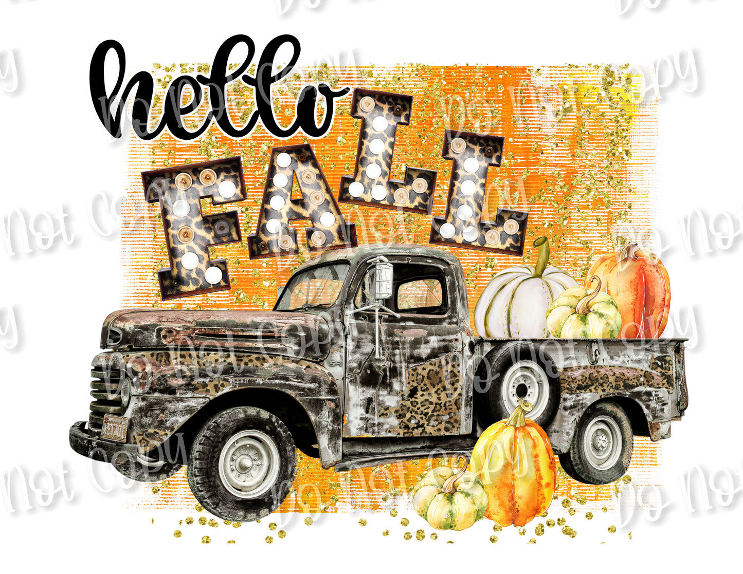 Hello Fall Vintage Truck Sub