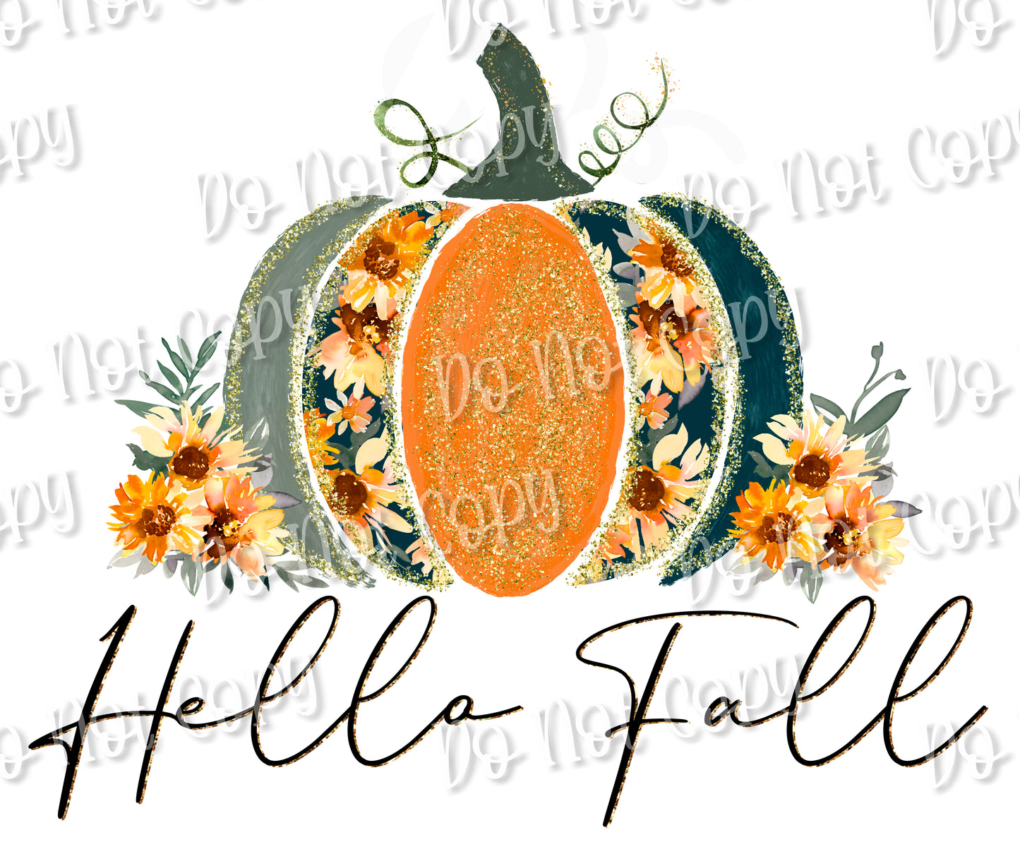Hello Fall Sunflower Pumpkin  sub
