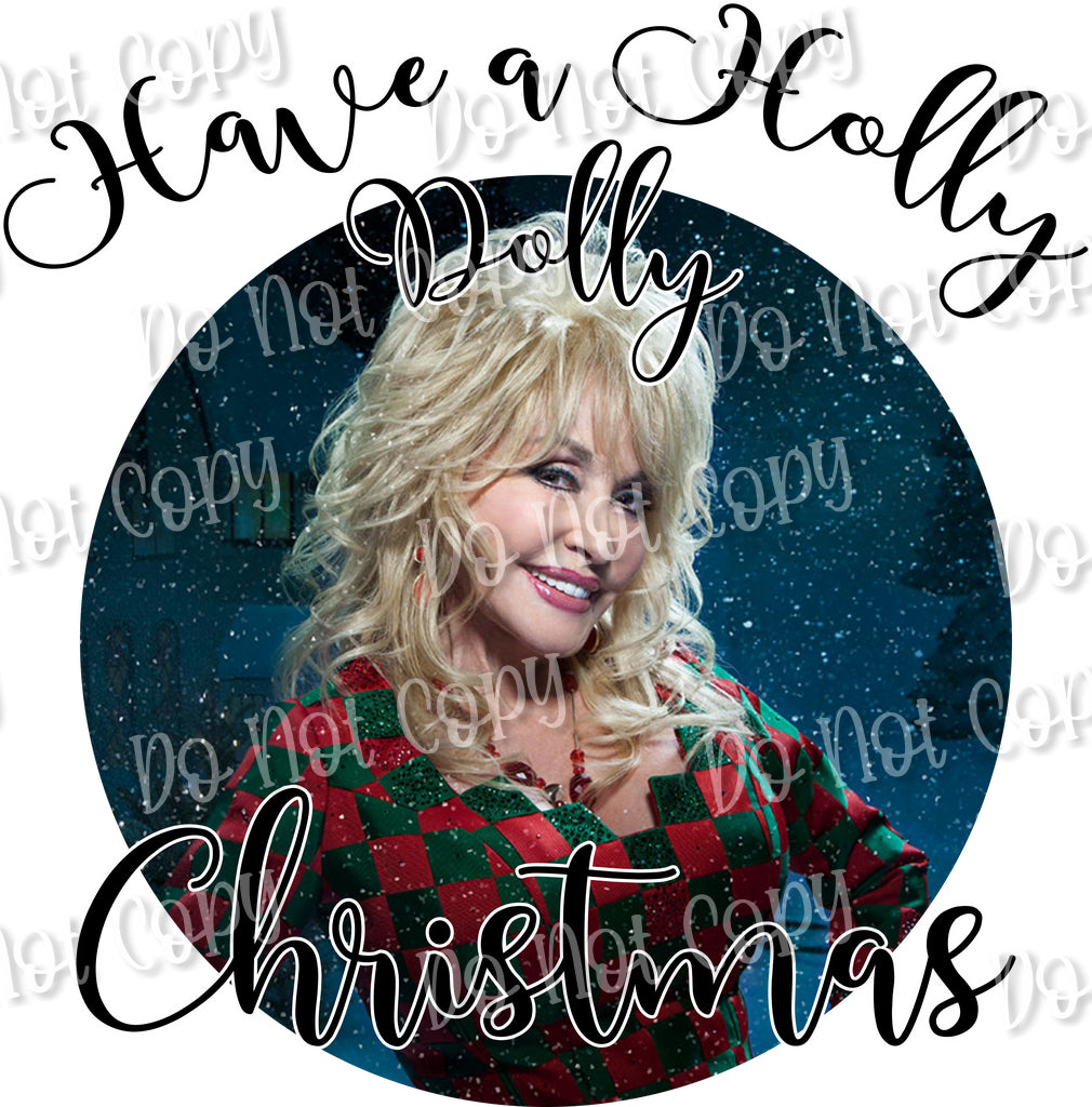 Holly Dolly Christmas Sublimation