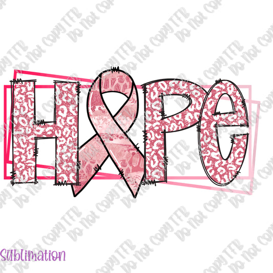 Hope Ribbon Sublimation