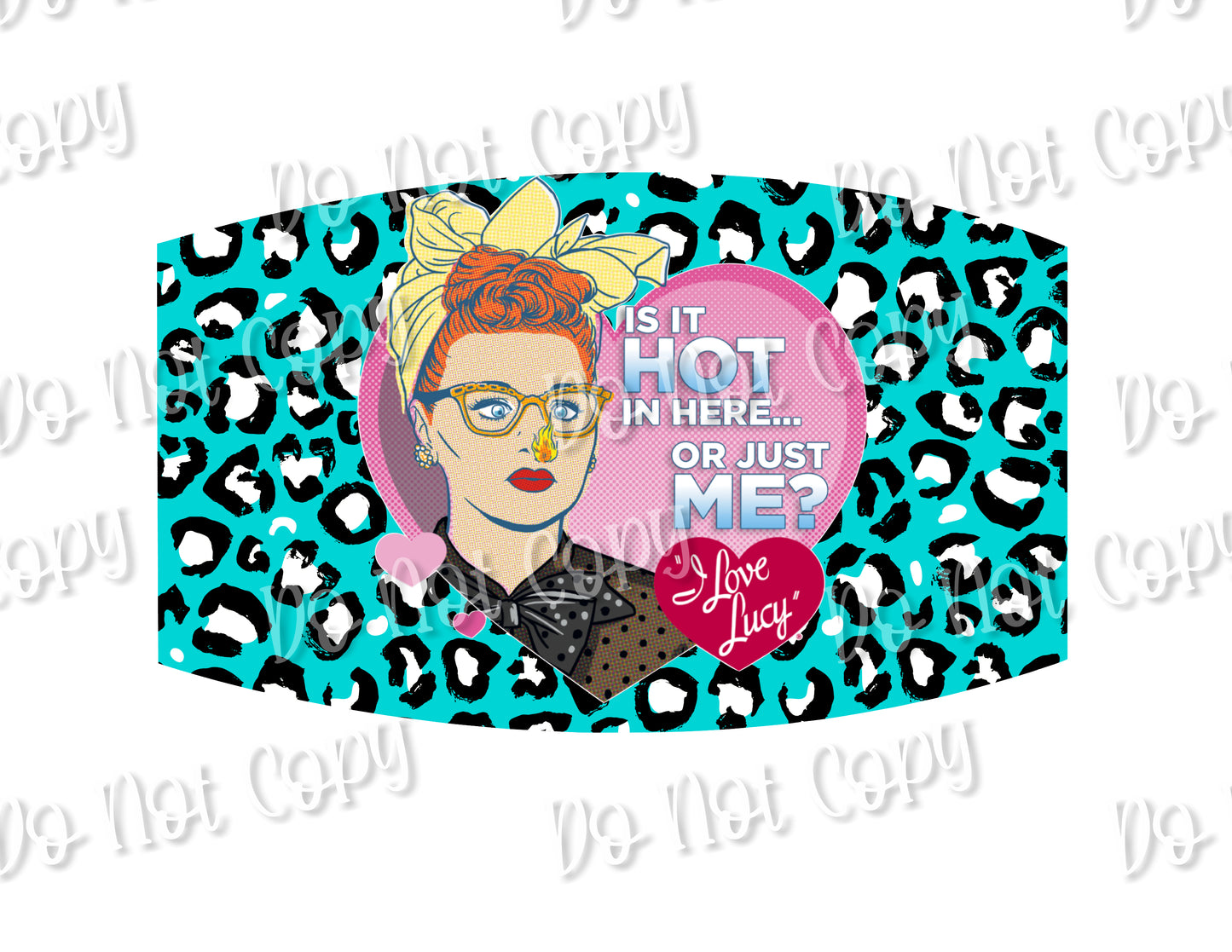 Hot Lucy Sublimation Mask Print