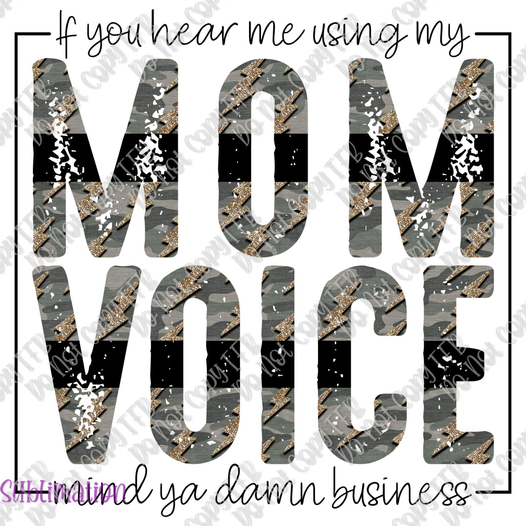 Mom Voice Sublimation