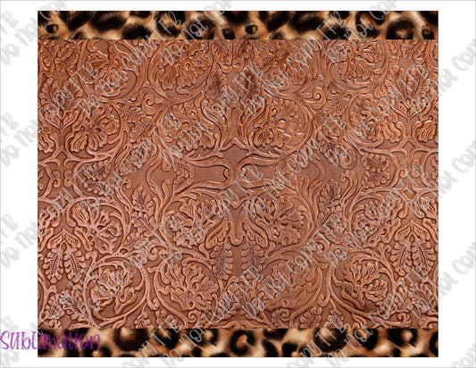 Bronze Leopard Trim 20oz Skinny Straight Sublimation (ASUB)