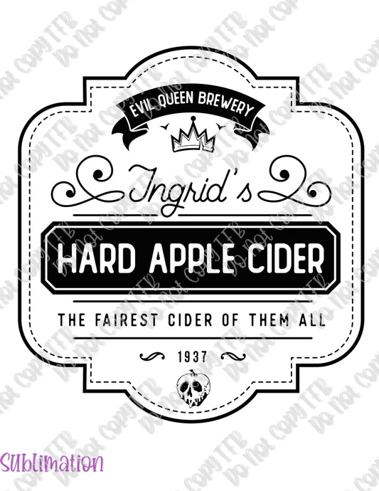 Ingrid's Hard Apple Cider Sublimation