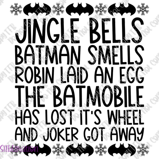 Jingle Bells Batman Smells Sublimation