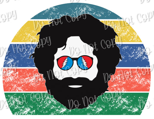 Jerry Garcia Sublimation