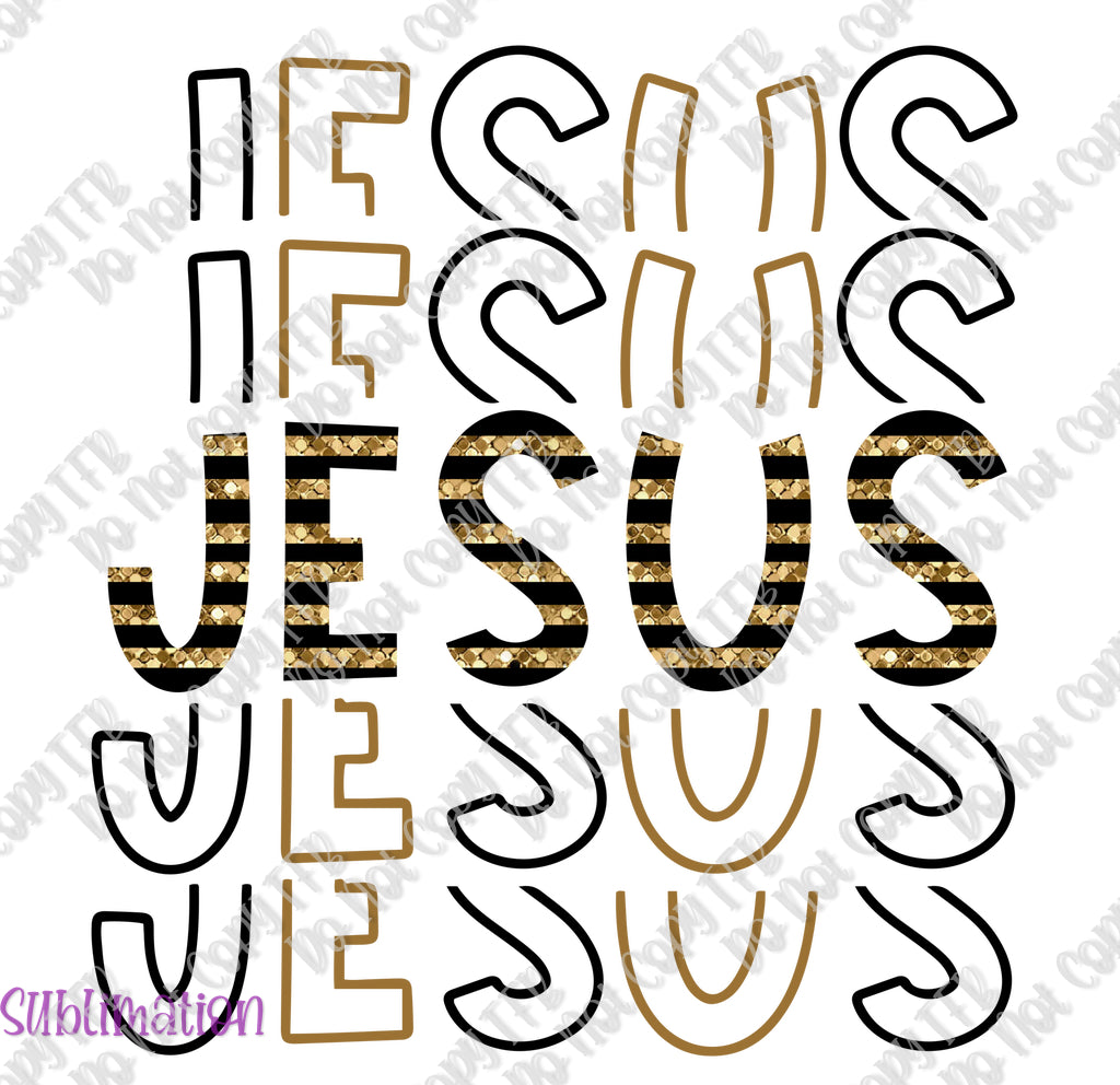 Jesus Gold Sublimation