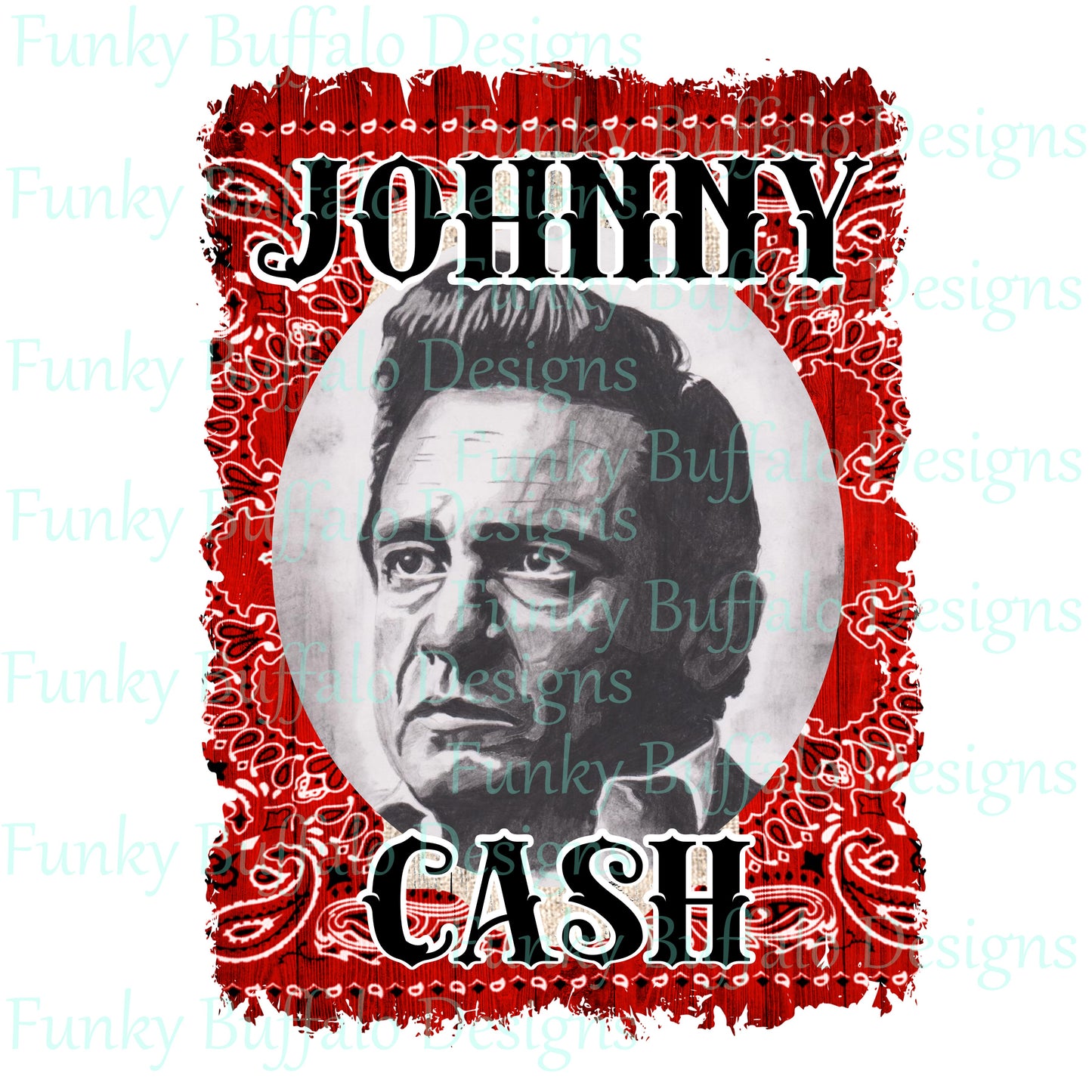 Johnny Cash Sublimation