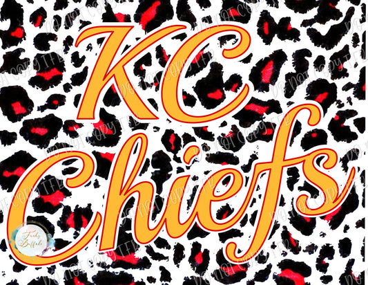 KC Chiefs Red Leopard Sublimation