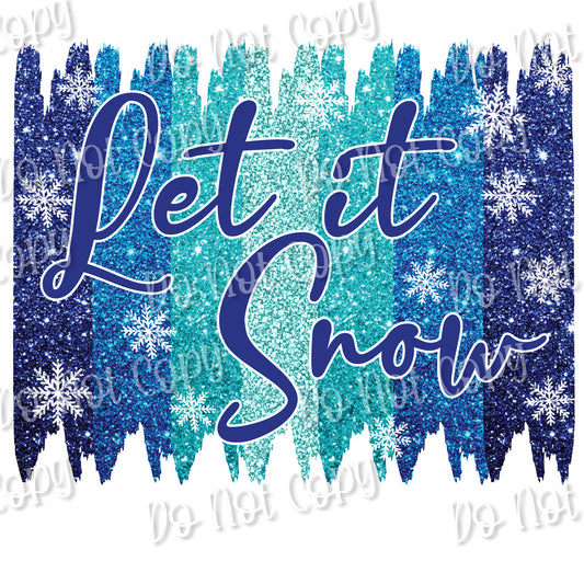 Let it Snow Blue