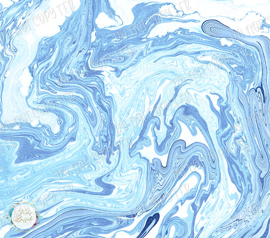 Light Blue Marble 20oz Skinny Straight Sublimation