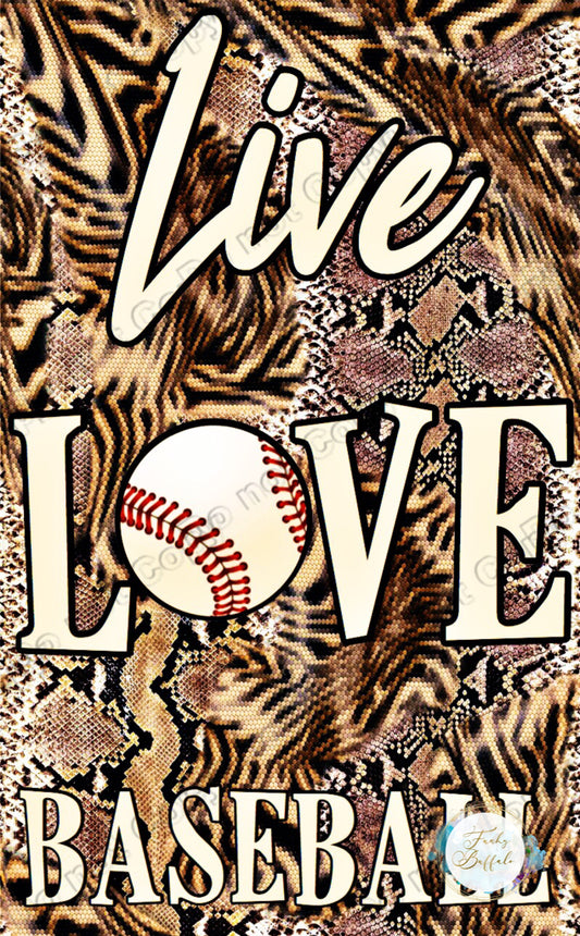 Live Love Baseball Animal Sublimation