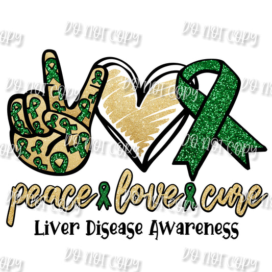 Liver Disease Glitter