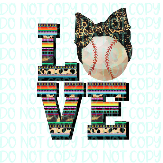 Love Baseball Serape