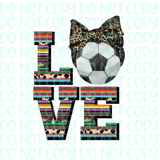 Love Soccer Serape