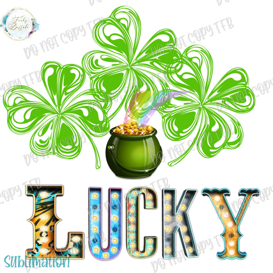 Lucky Pot o Gold Sublimation