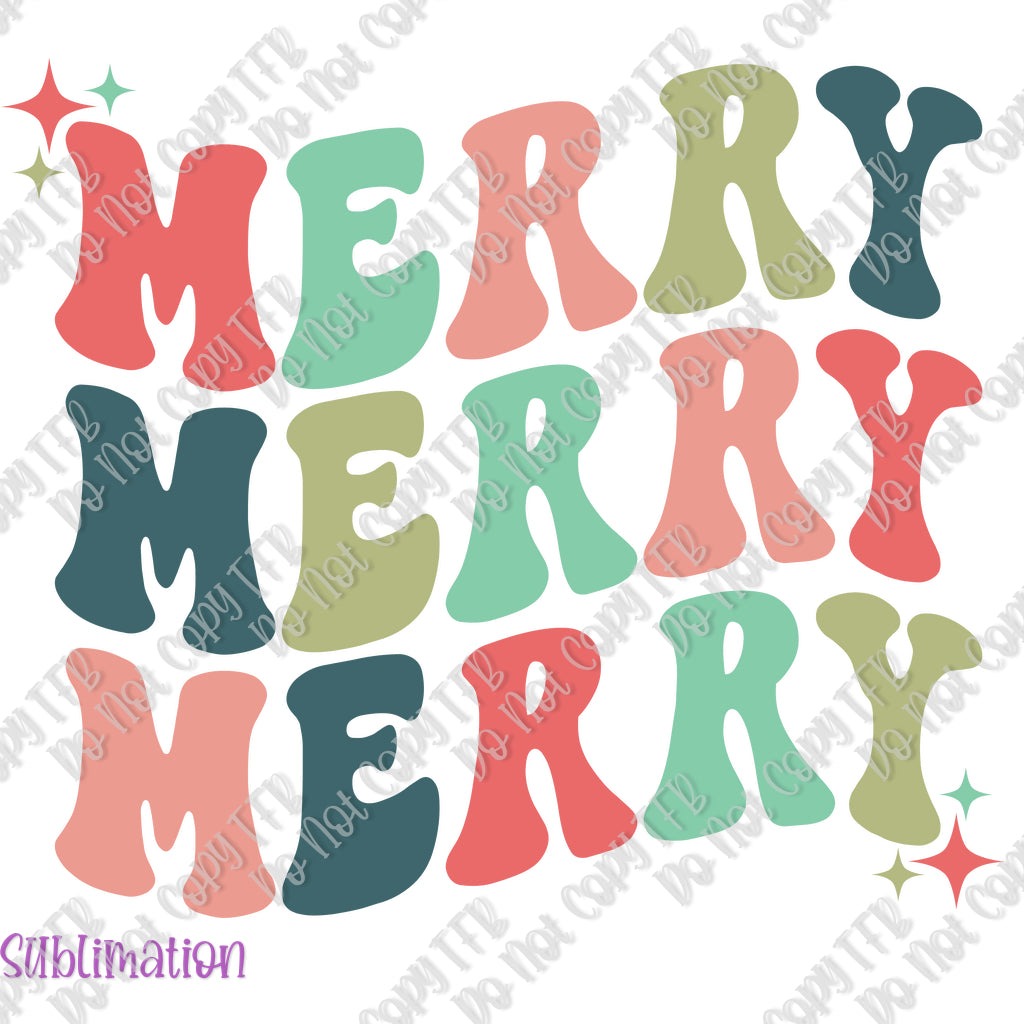 Merry Merry Merry Sublimation