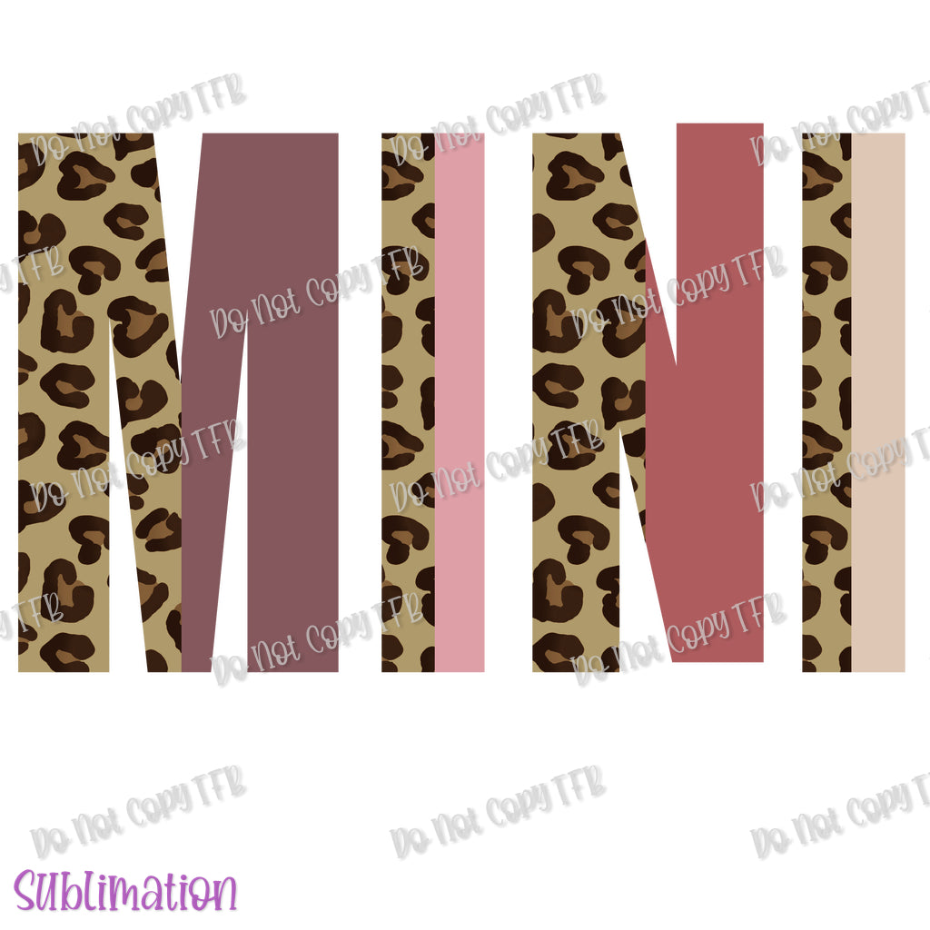 Pink & Leopard Mama/Mini Sublimation