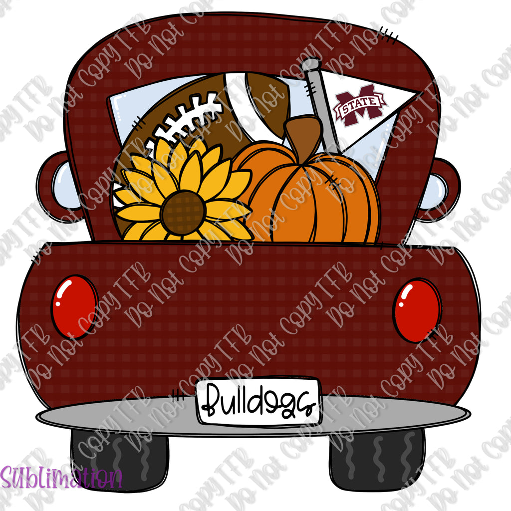 MSU Bulldogs Truck Sublimation