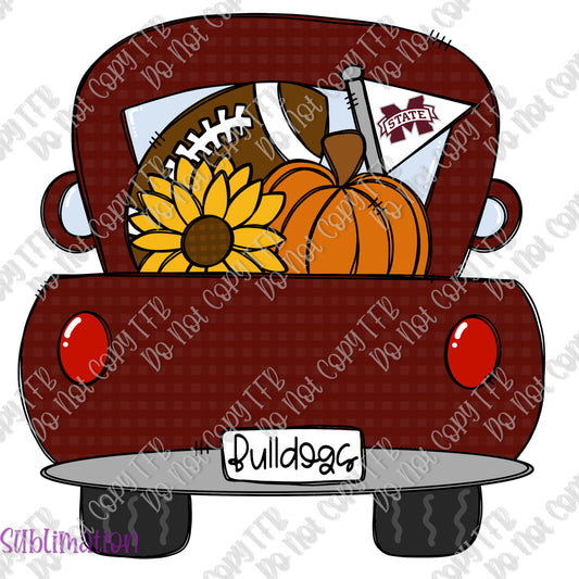 MSU Bulldogs Truck Sublimation