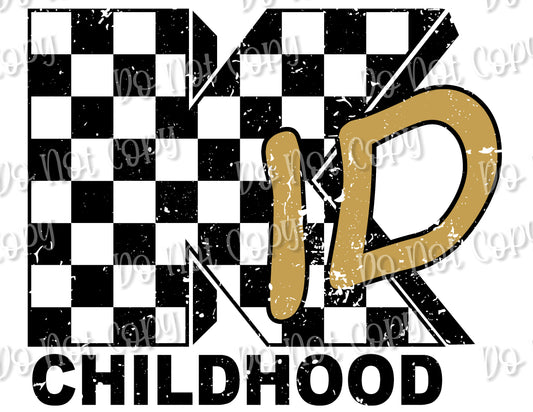 Kid Childhood Checkered