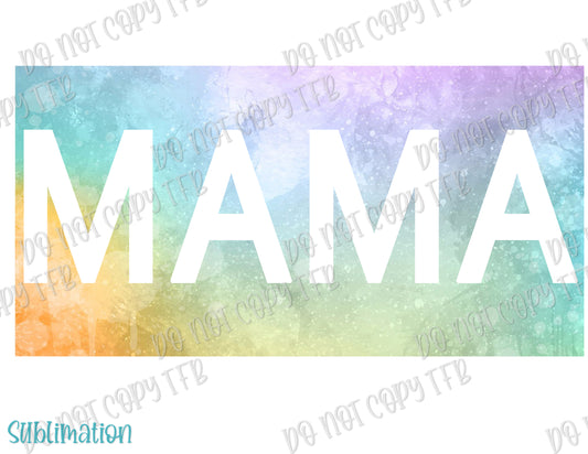 Mama/Mini Color Cloud Sublimation