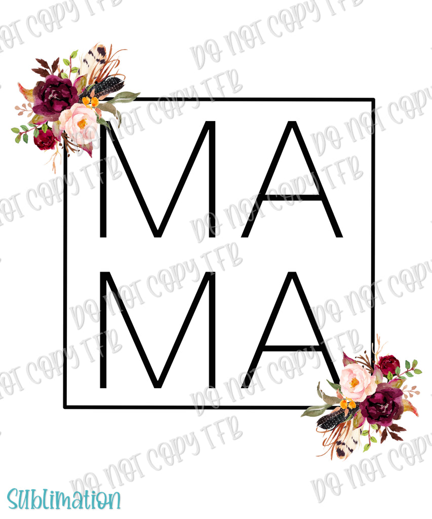 Mama/Mini Floral Sublimation