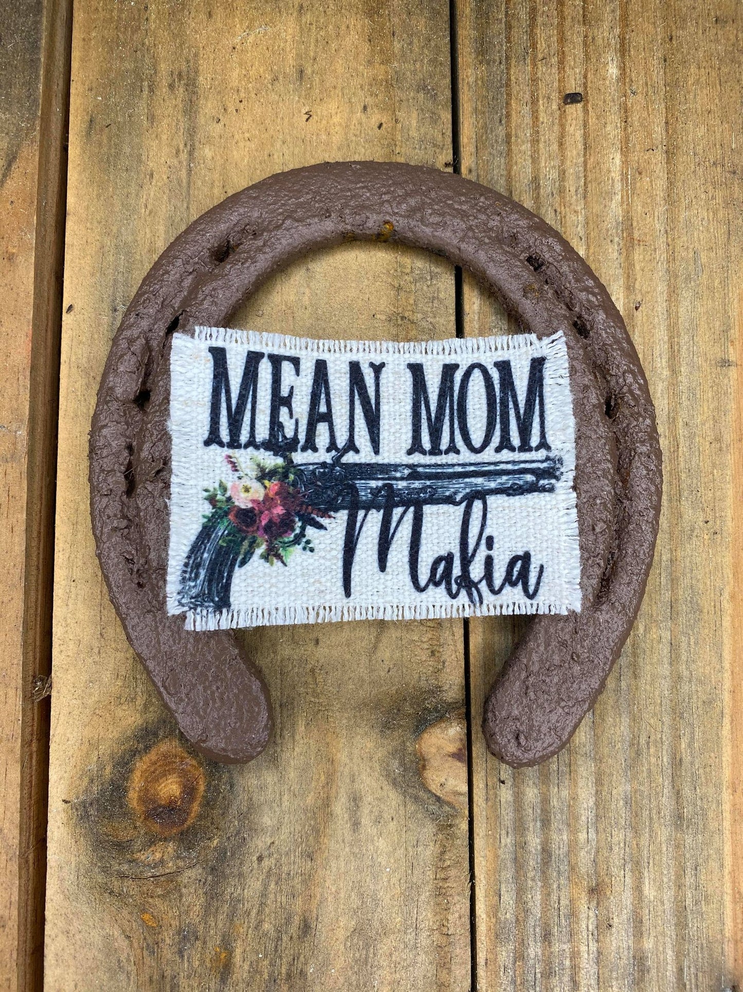 Mean Mom Mafia Hat Patch