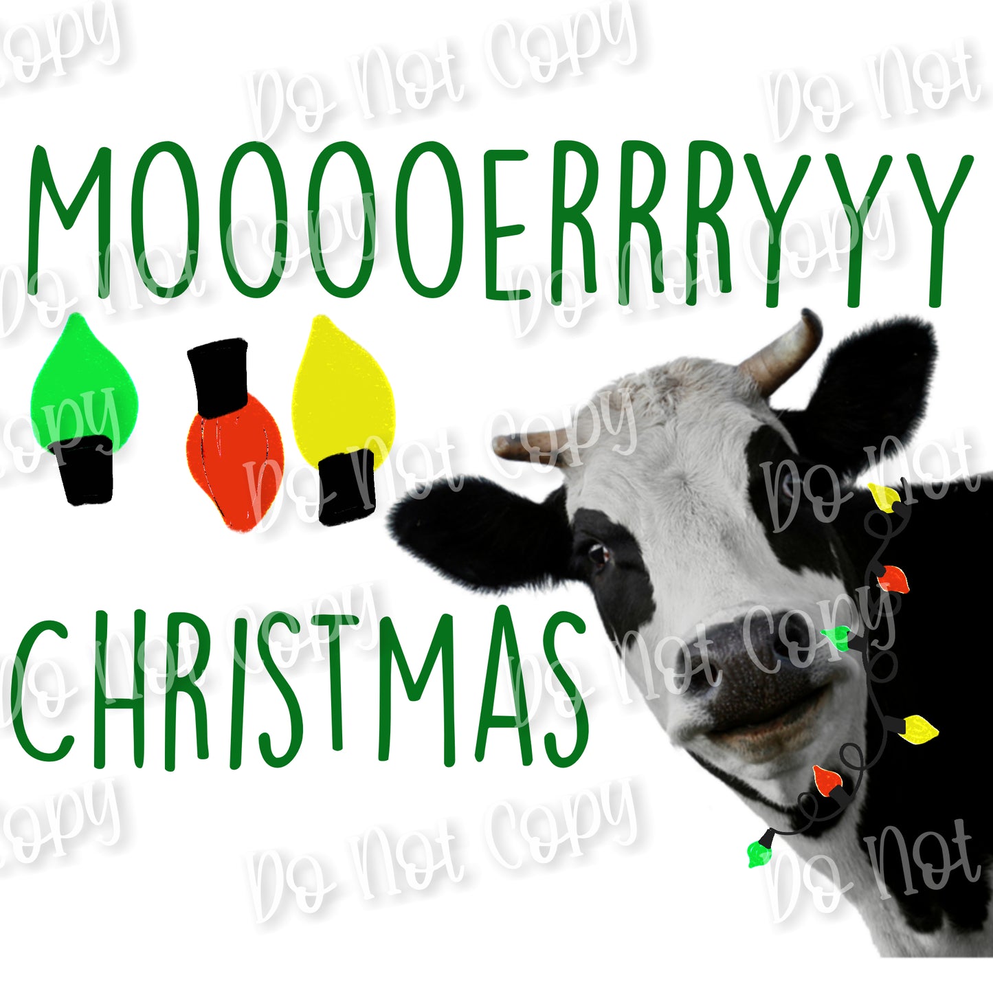 Moooooeeerry Christmas Sublimation