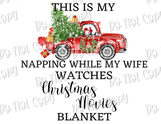 Napping Christmas Movie Sublimation