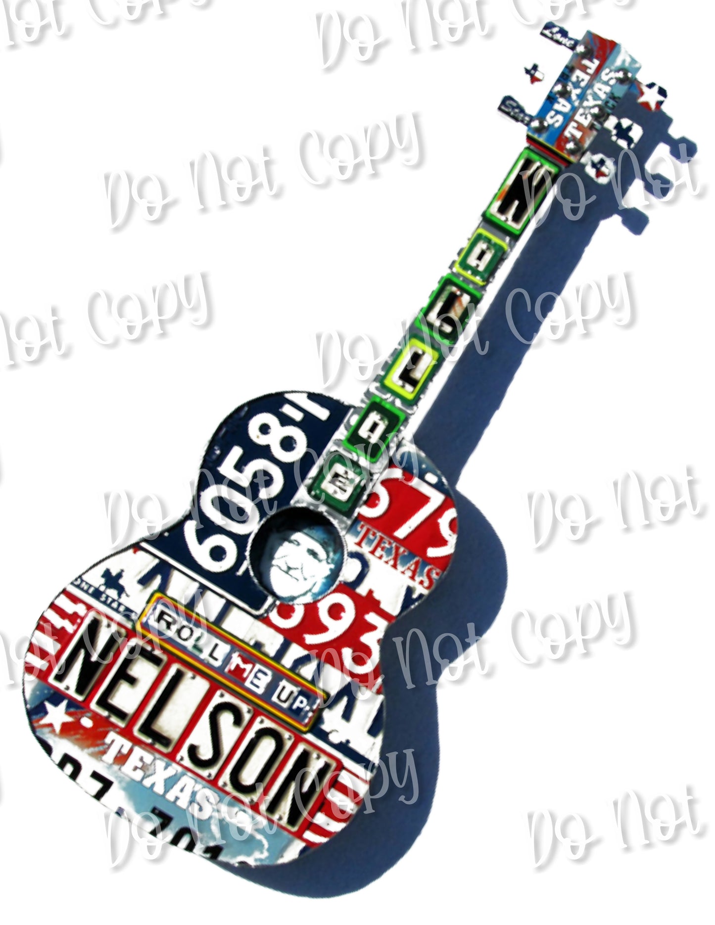 Nelson Guitar Sublimation Print